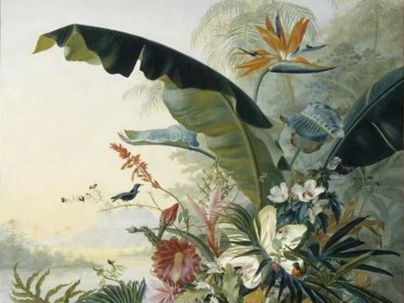 1796-Jean Benner-Fries - Fiori esotici - Museo dei tessuti stampati, Mulhouse